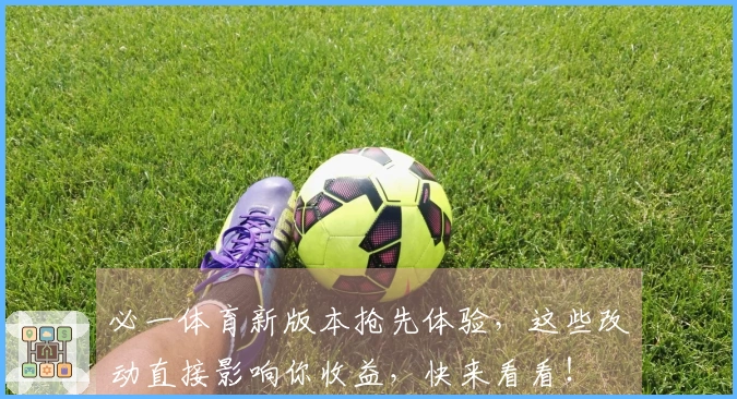 必一体育新版本抢先体验，这些改动直接影响你收益，快来看看！